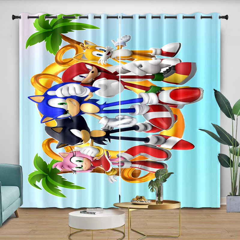 Gorden Sonic Kartun Cetak Digi - Curtain Rods ulasan dan harga