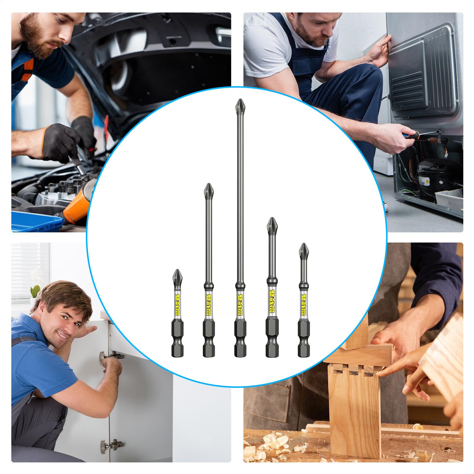 Set Mata Bor Obeng 5 Buah, Set - Drill Bits ulasan dan harga