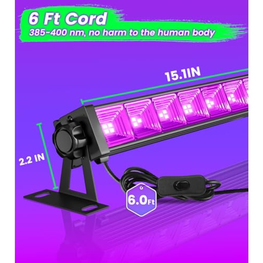 Paket 4W LED Black Light Bar,  - Light Switch ulasan dan harga
