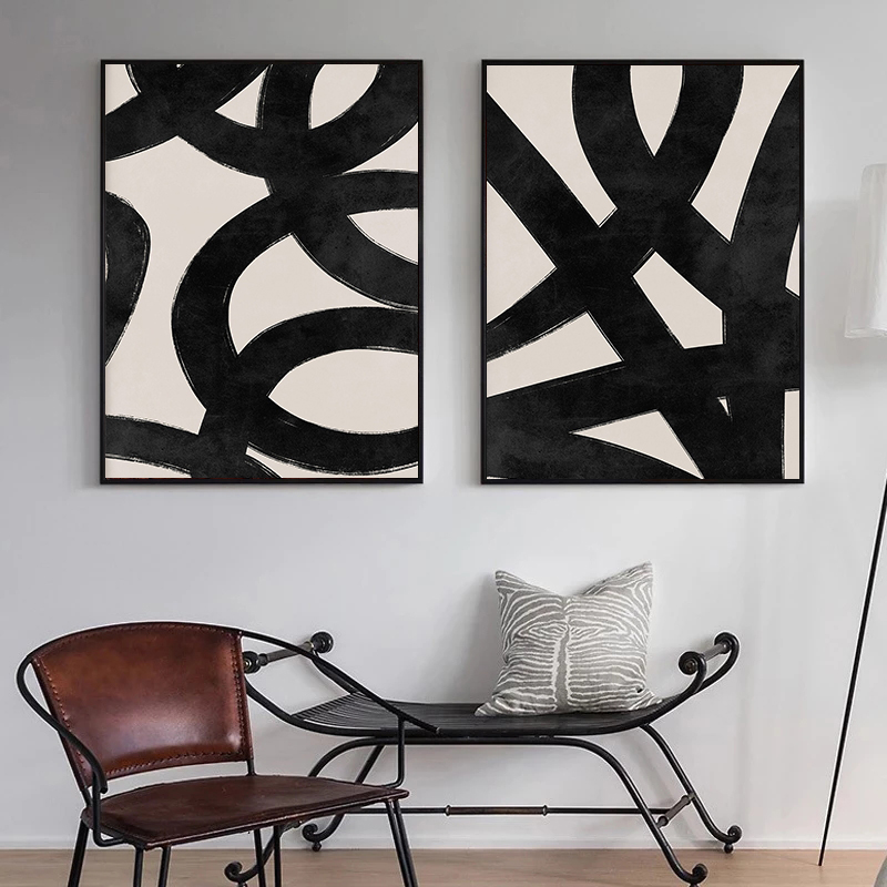 Poster Sapuan Kuas Garis Hitam - Paint Brush ulasan dan harga
