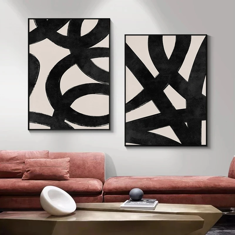Poster Sapuan Kuas Garis Hitam - Paint Brush ulasan dan harga