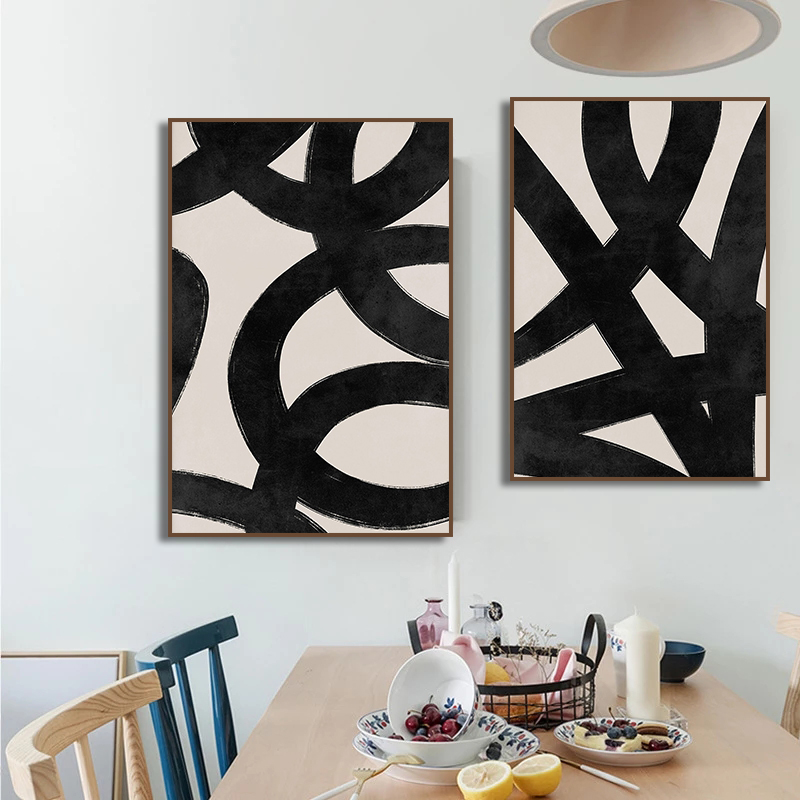 Poster Sapuan Kuas Garis Hitam - Paint Brush ulasan dan harga