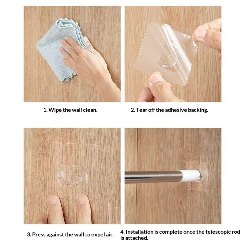Penyangga Tiang Gorden Transpa - Curtain Rods ulasan dan harga
