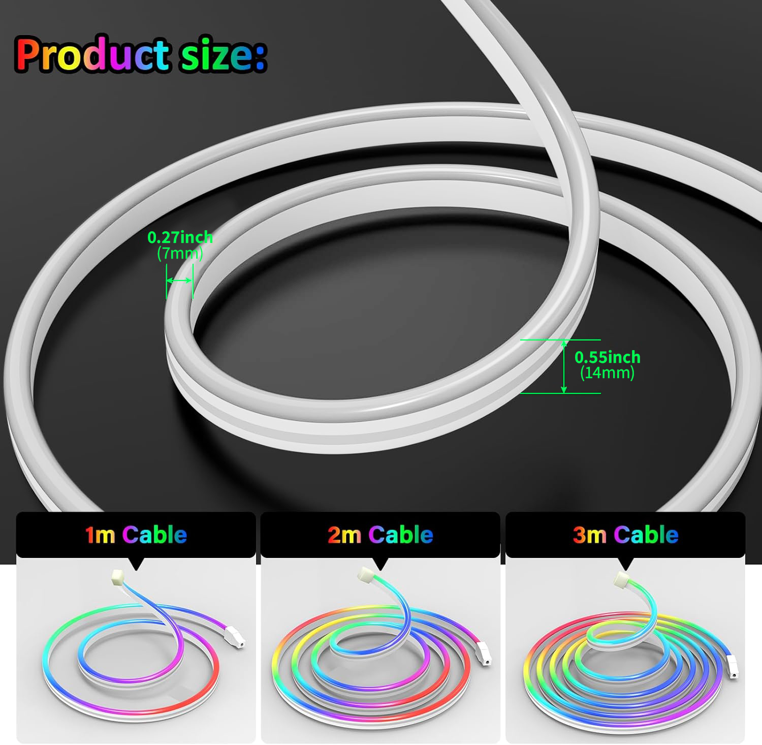 Lampu Strip Neon Fleksibel USB - Led Strip Lights ulasan dan harga