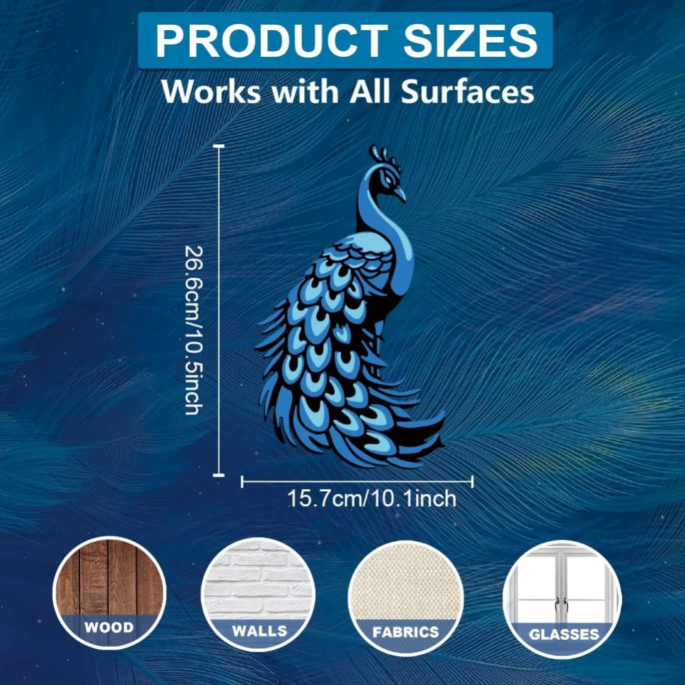 3 Buah Stensil Merak Berlapis  - Paint Brush ulasan dan harga