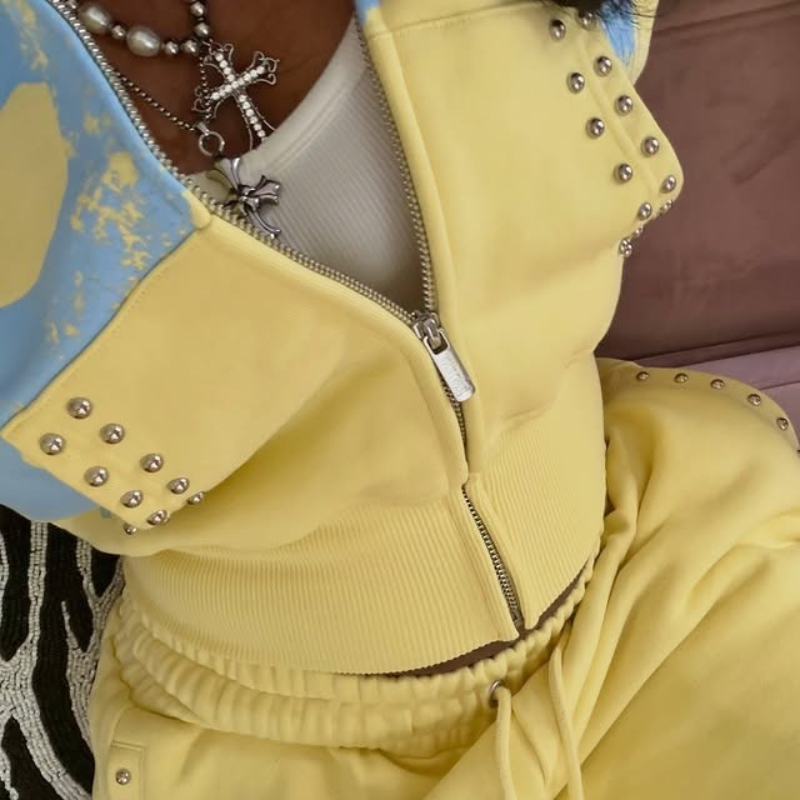 2 Pcs Set Hoodie Co-ords Kunin - Wallpaper ulasan dan harga