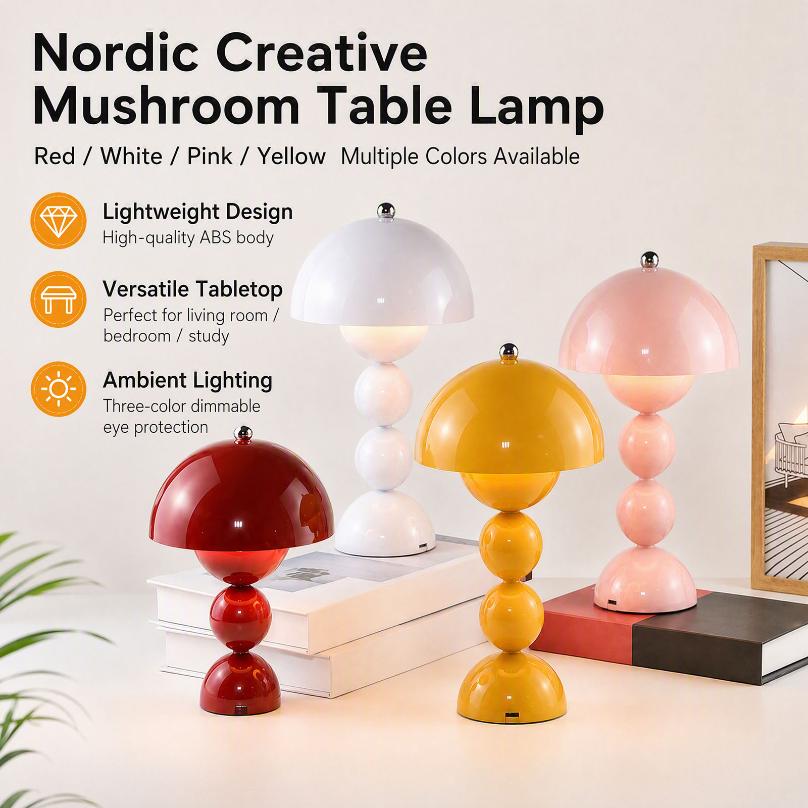 Lampu Meja Bentuk Bunga Jamur, - Light Switch ulasan dan harga