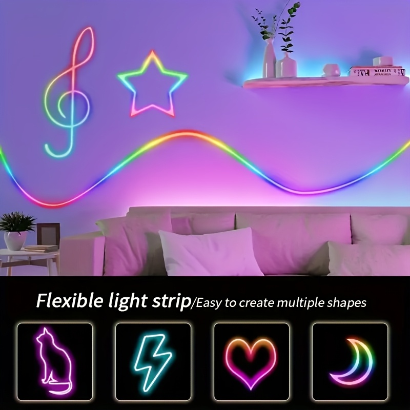 Lampu Strip Neon Fleksibel RGB - Led Strip Lights ulasan dan harga