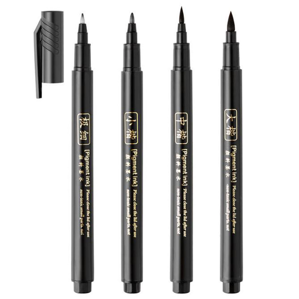 4 Buah Pena Kuas Pena Kaligraf - Paint Brush ulasan dan harga