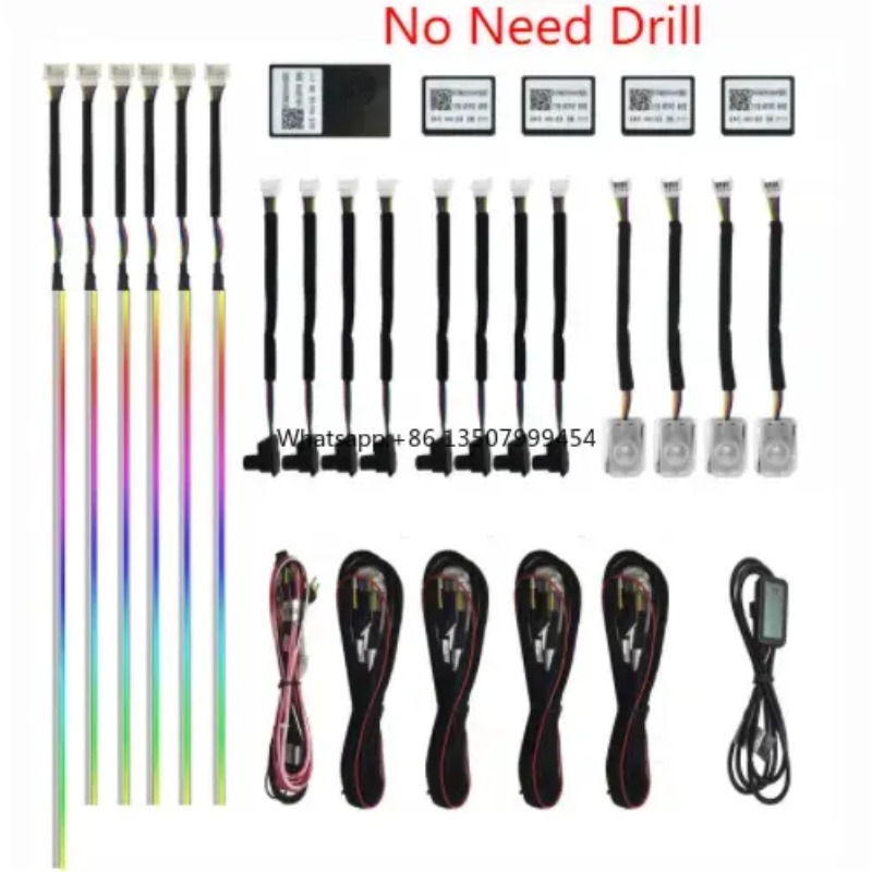 A80 Lampu Ambient LED 64 Warna - Led Strip Lights ulasan dan harga