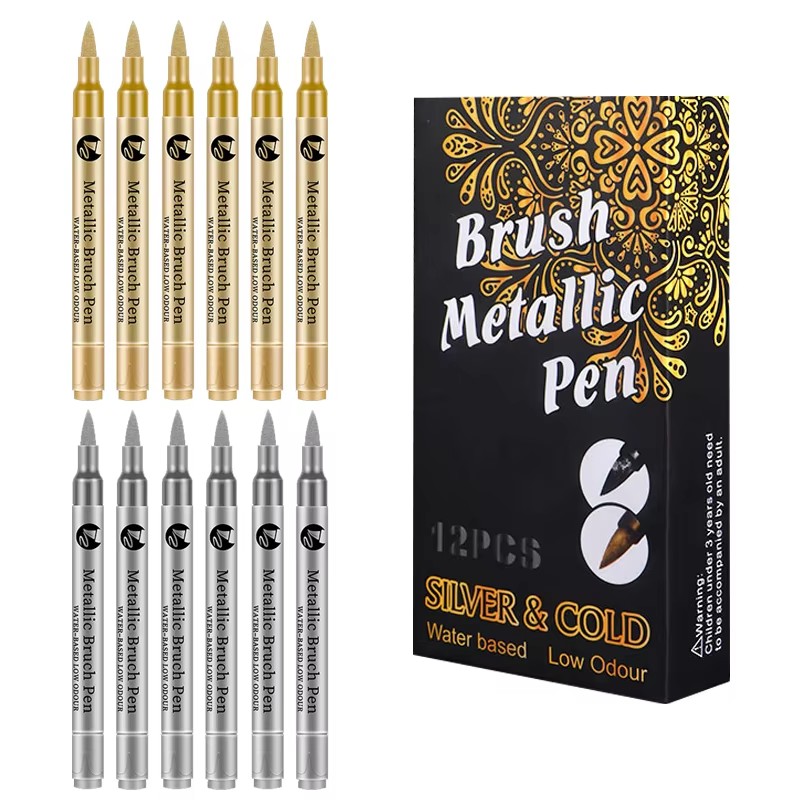 2-12 Buah Pena Spidol Cat Taha - Paint Brush ulasan dan harga