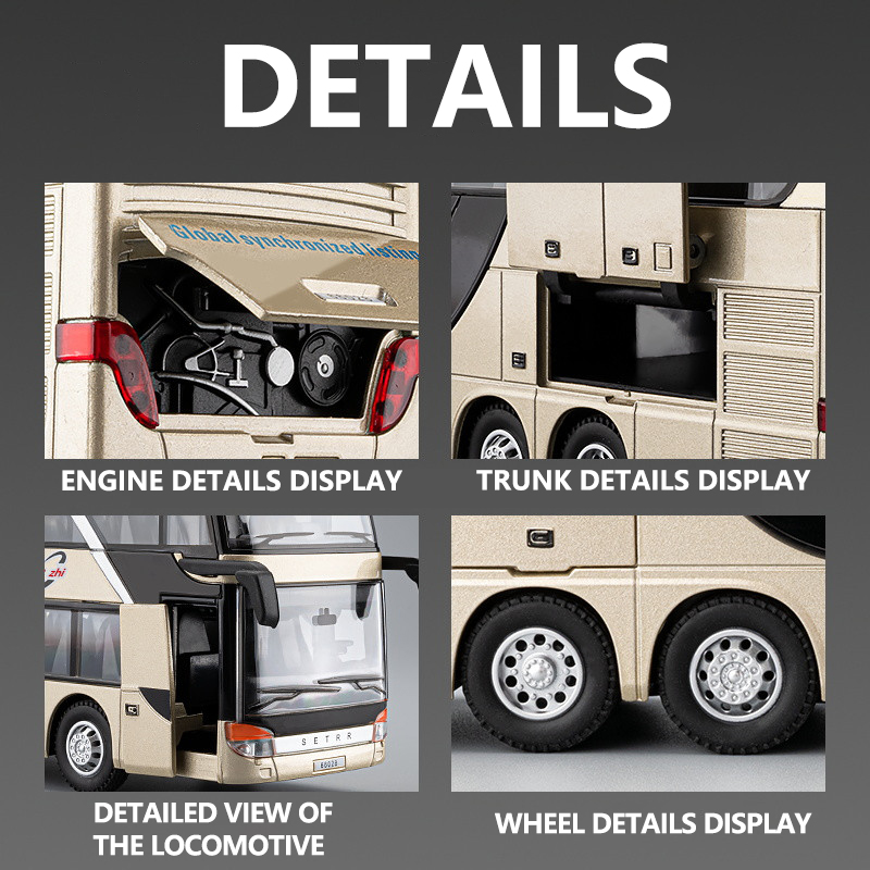 Model Bus Alloy dengan Lampu & - Light Switch ulasan dan harga